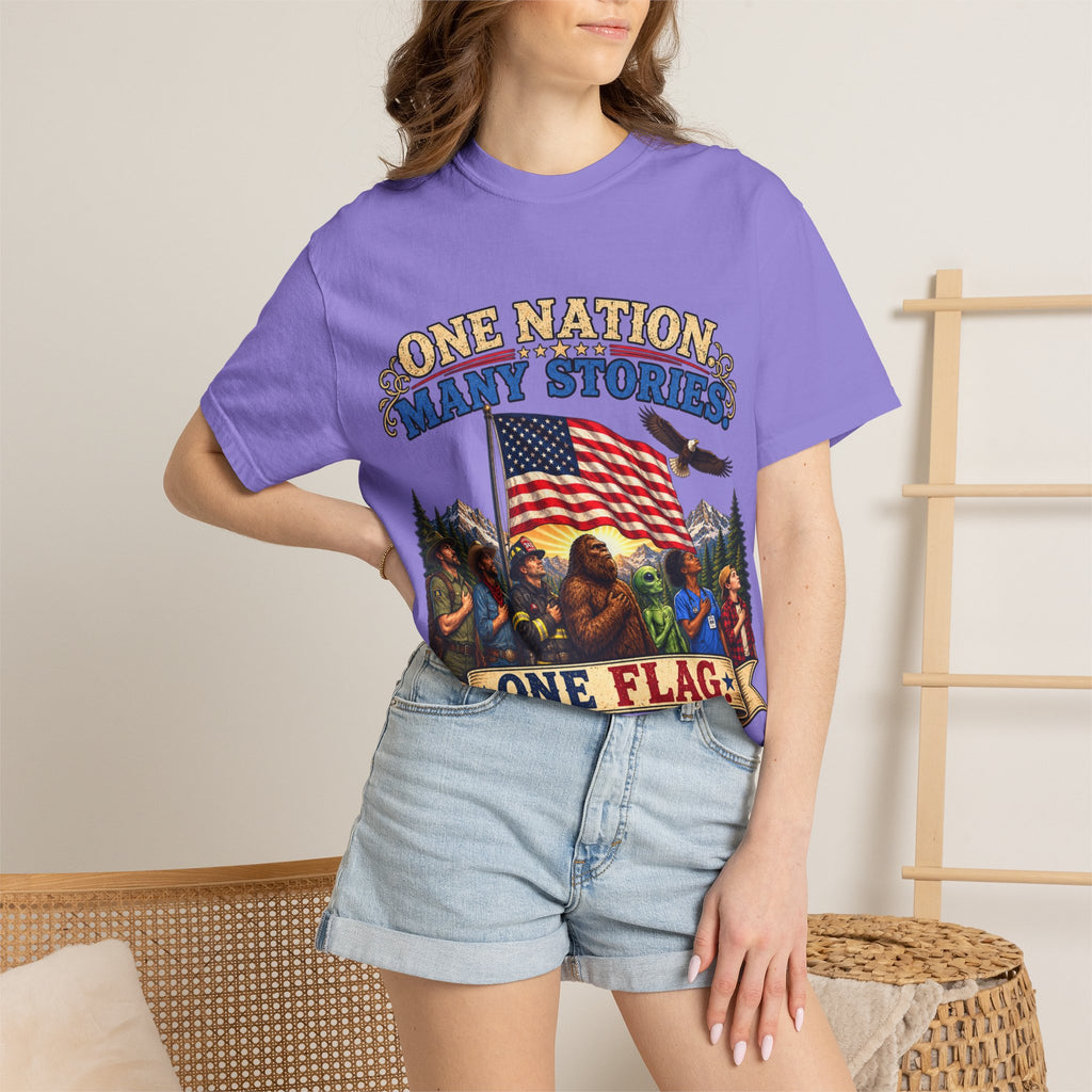 One Nation Many Stories One Flag T-Shirt
