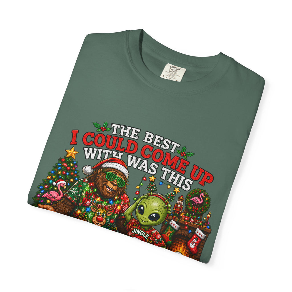 Ugly Christmas T-Shirt — 'I Could Come Up With An Elfier Design But This Is My Ugly T-Shirt' Holiday Tee