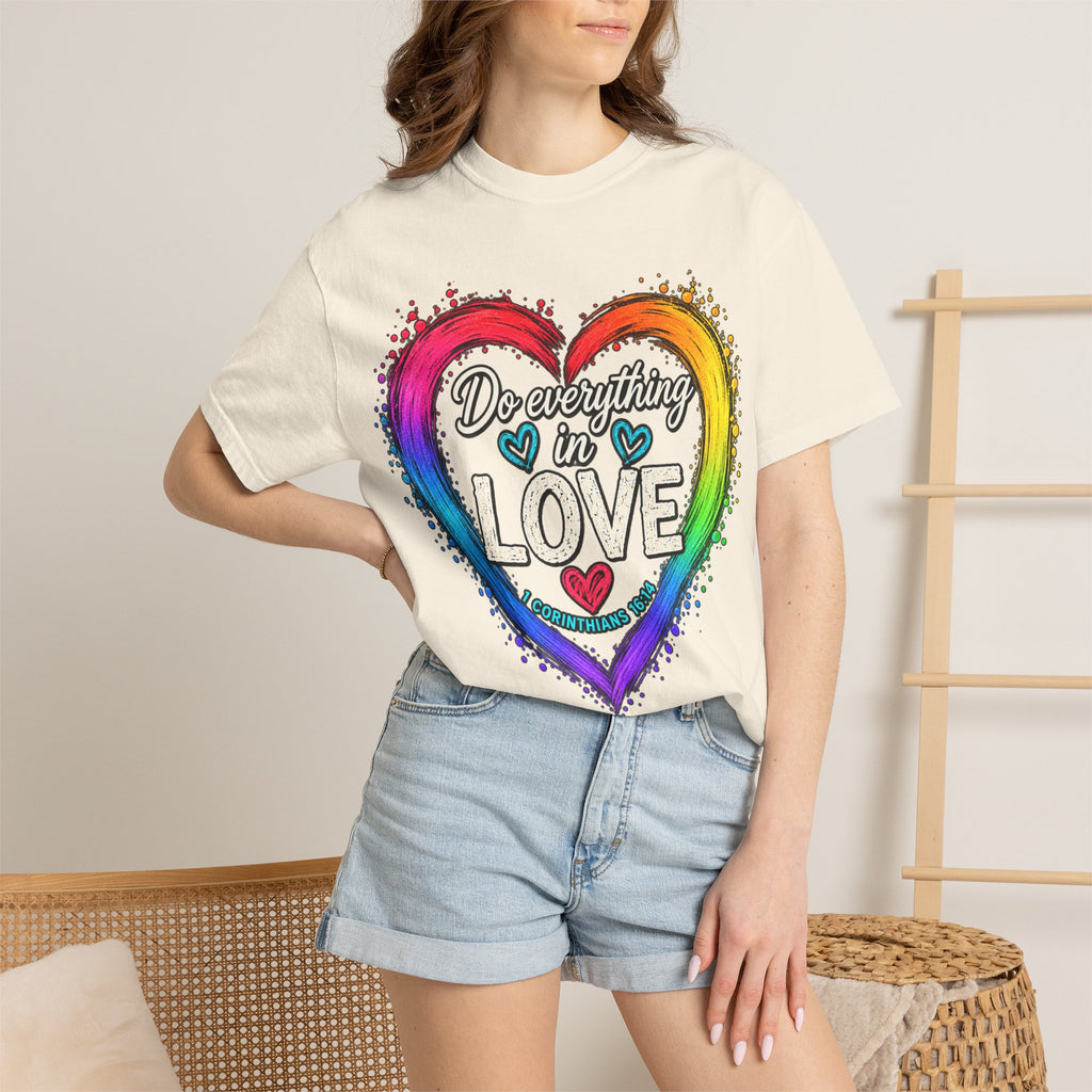 Everything in Love Rainbow Heart T-Shirt