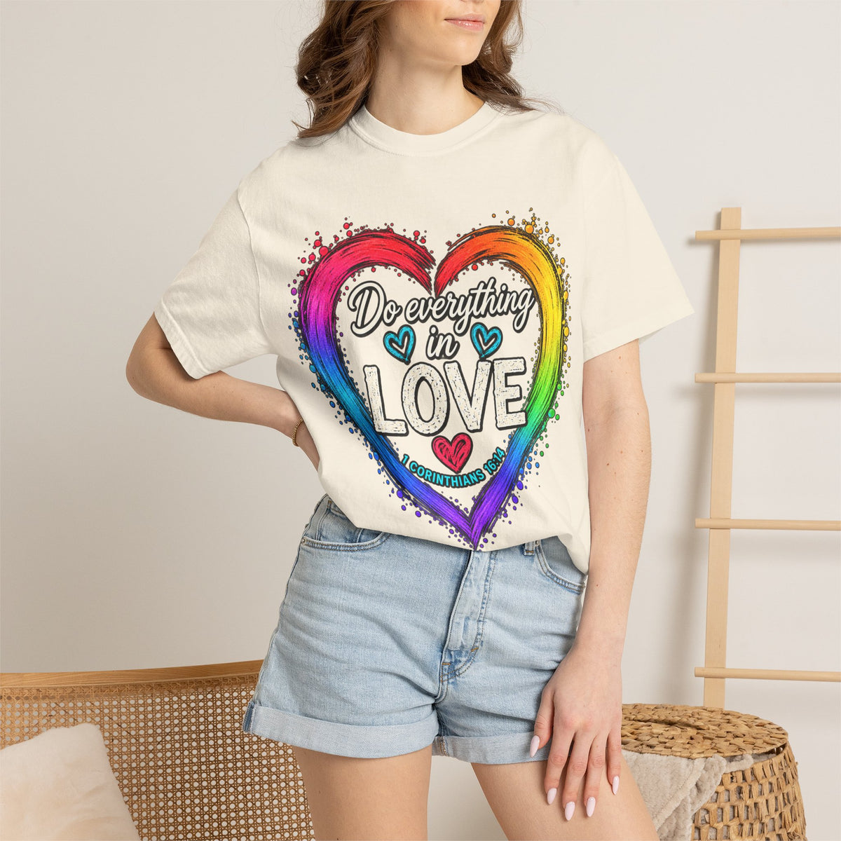 Everything in Love Rainbow Heart T-Shirt