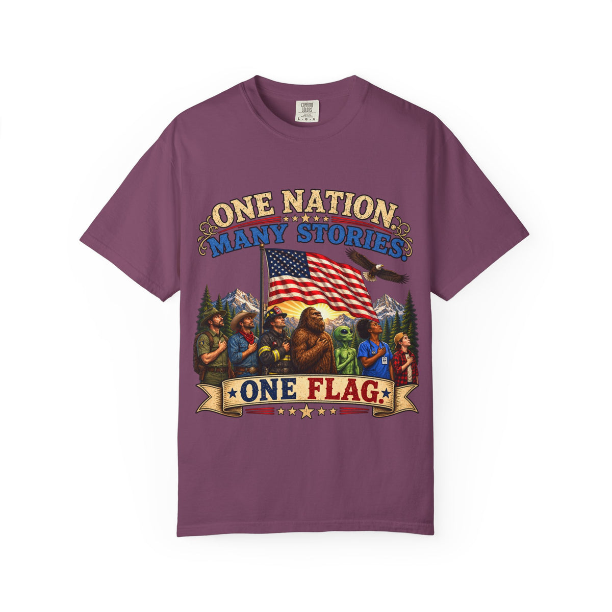 One Nation Many Stories One Flag T-Shirt