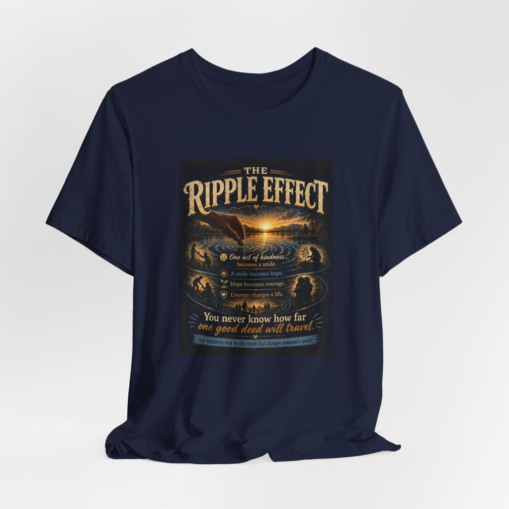 Ripple Effect T-Shirt — Inspirational Ocean Sunset Graphic Tee