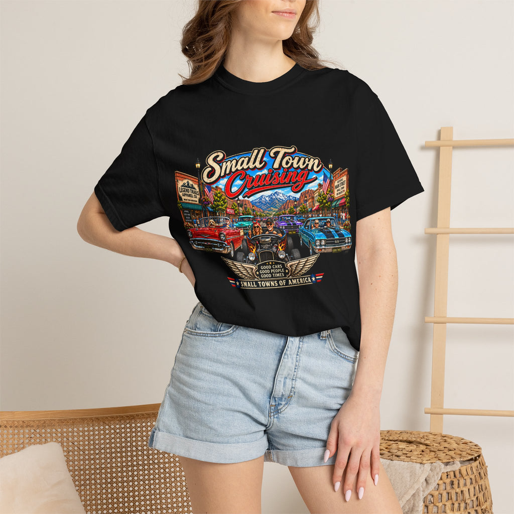 Small Town Cruising T-Shirt — Vintage Classic Car Scene Tee
