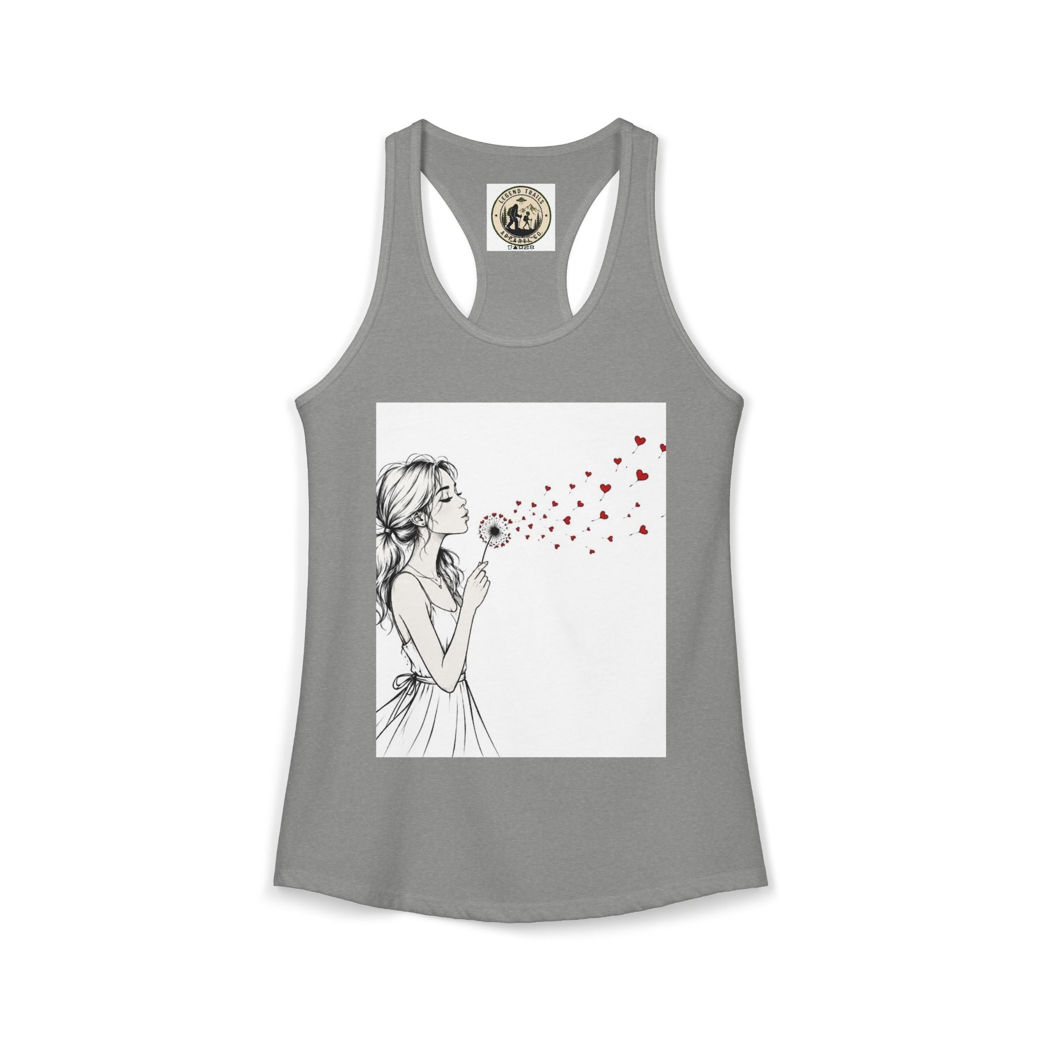 Women's Ideal Racerback Tank " SHARE THE LOVE"