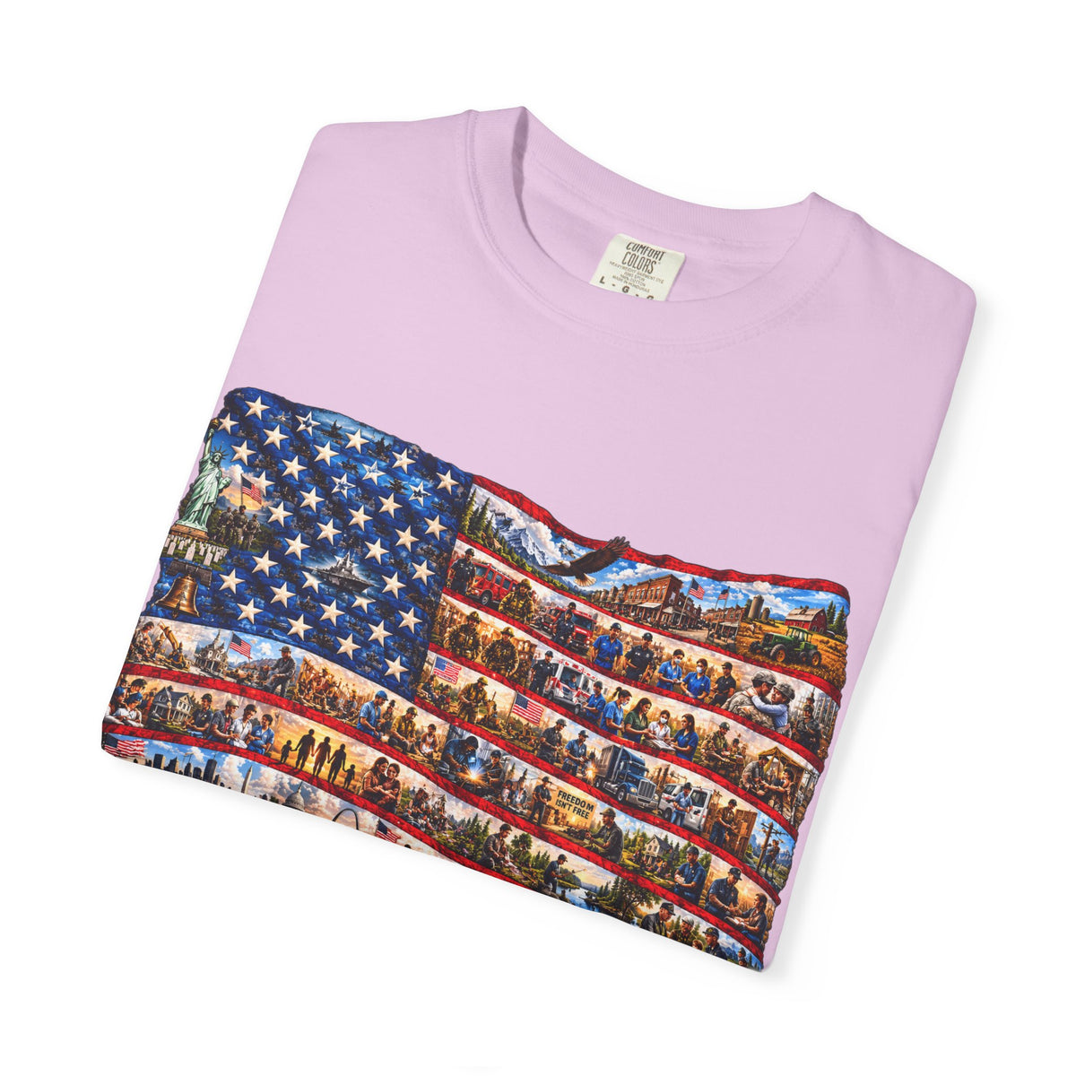 Patriotic 'America the Beautiful' Flag T-Shirt