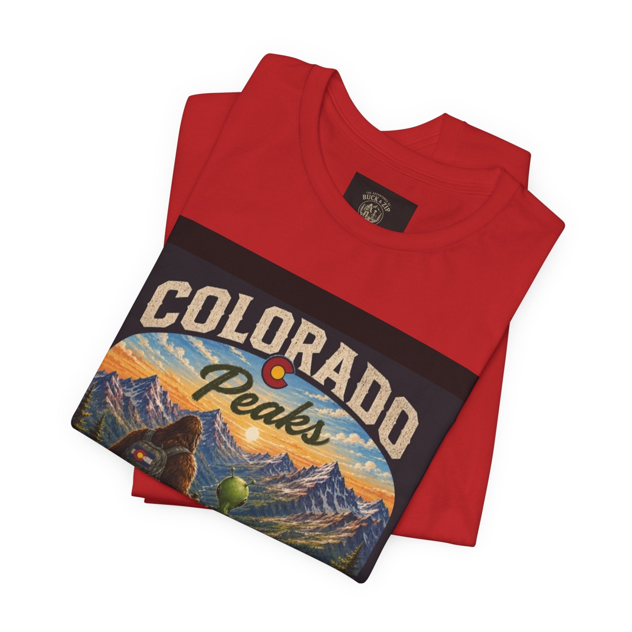 Colorado Peaks T‑Shirt — Retro Mountain Adventure Tee