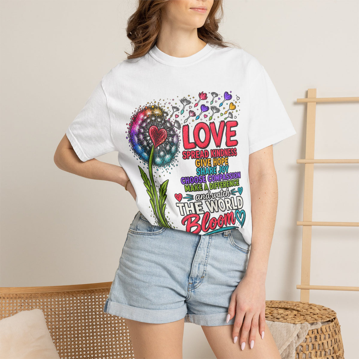 Love Blooms Floral Graphic T-Shirt