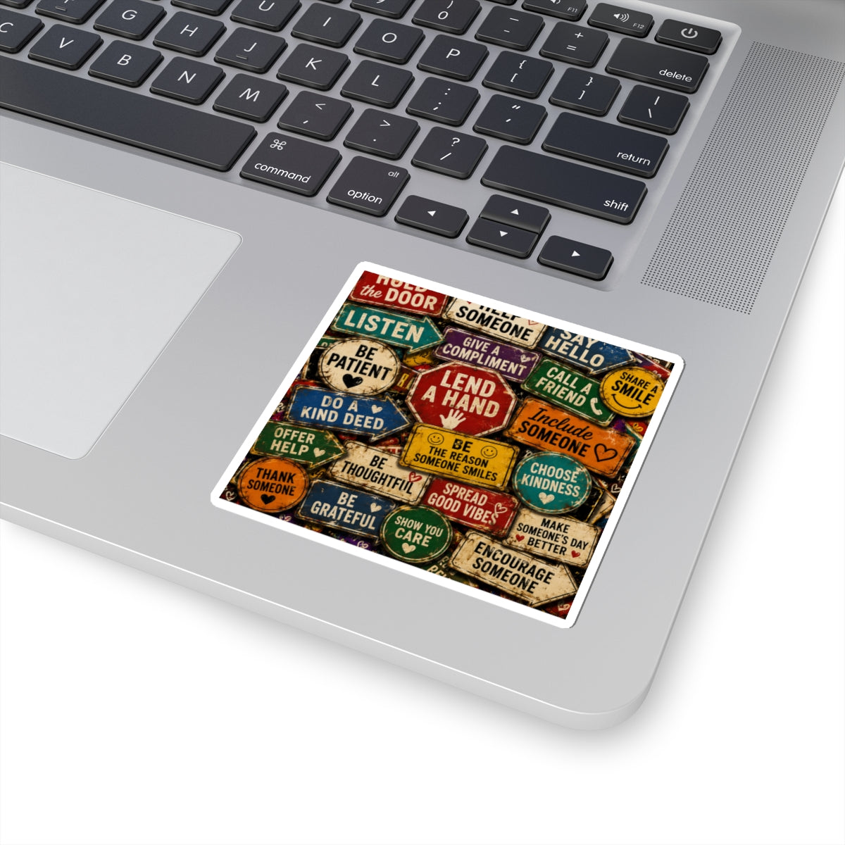 Kindness Signs Kiss-Cut Sticker — Positive Message Sticker Sheet