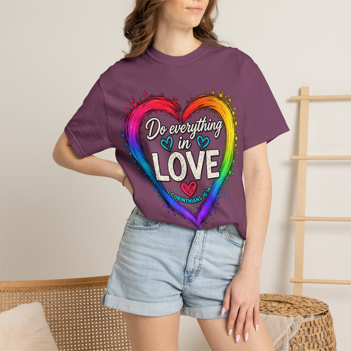 Everything in Love Rainbow Heart T-Shirt
