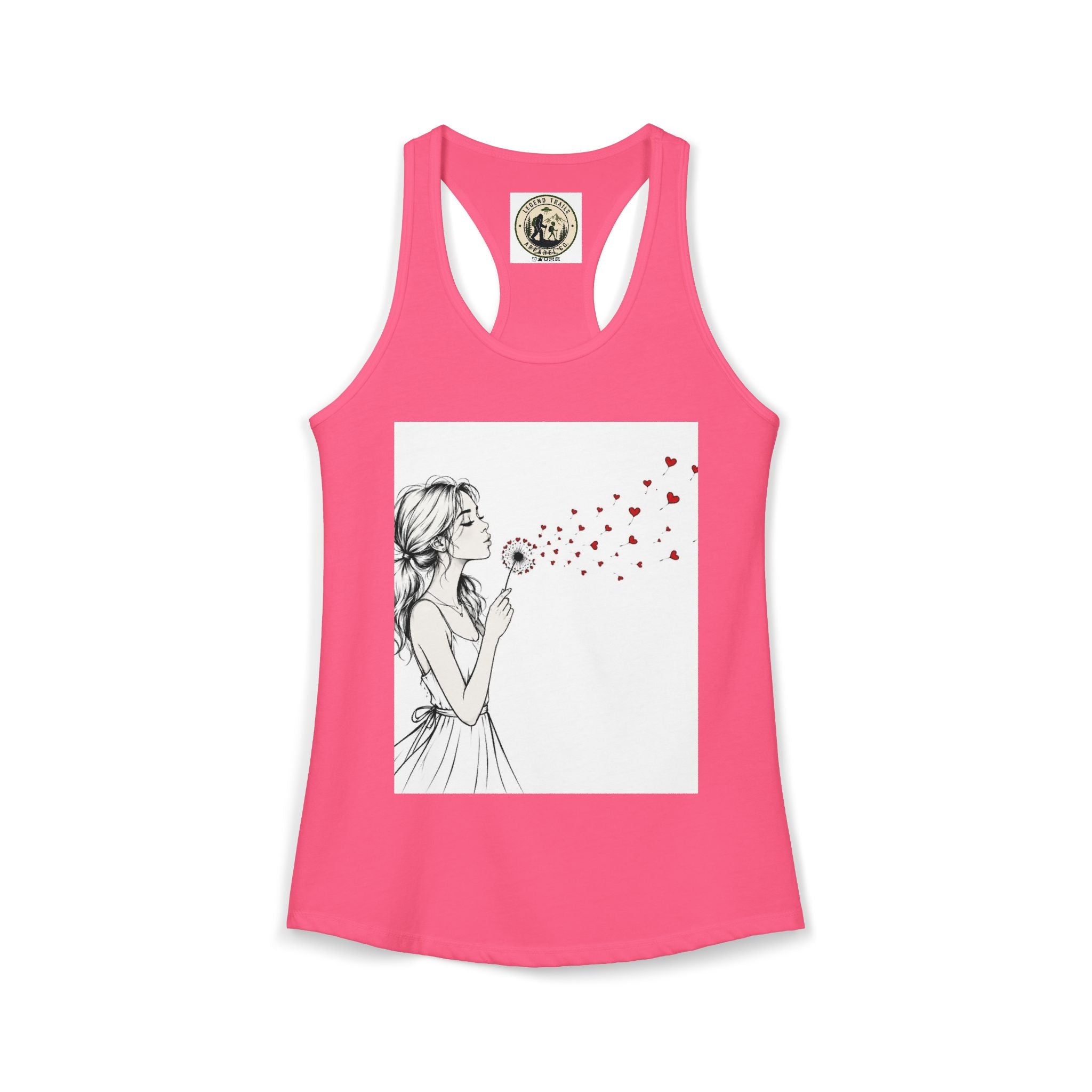 Women's Ideal Racerback Tank " SHARE THE LOVE"