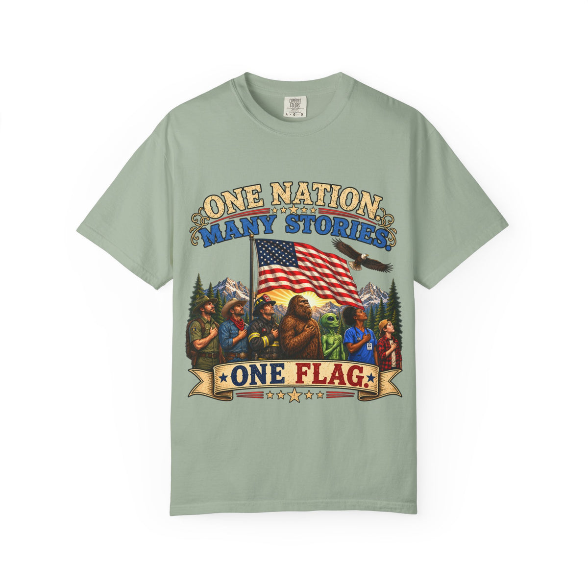 One Nation Many Stories One Flag T-Shirt