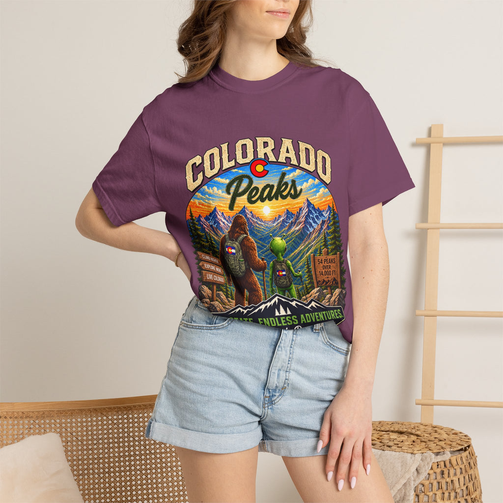 Colorado Peaks T-Shirt — One State, Endless Adventures Outdoor Graphic Tee