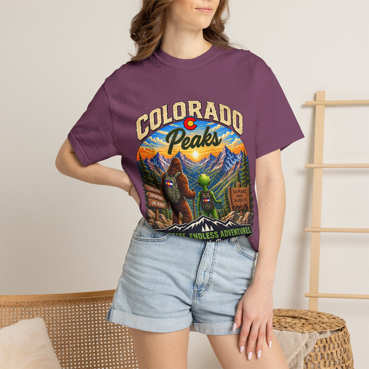 Colorado Peaks T-Shirt — One State, Endless Adventures Outdoor Graphic Tee