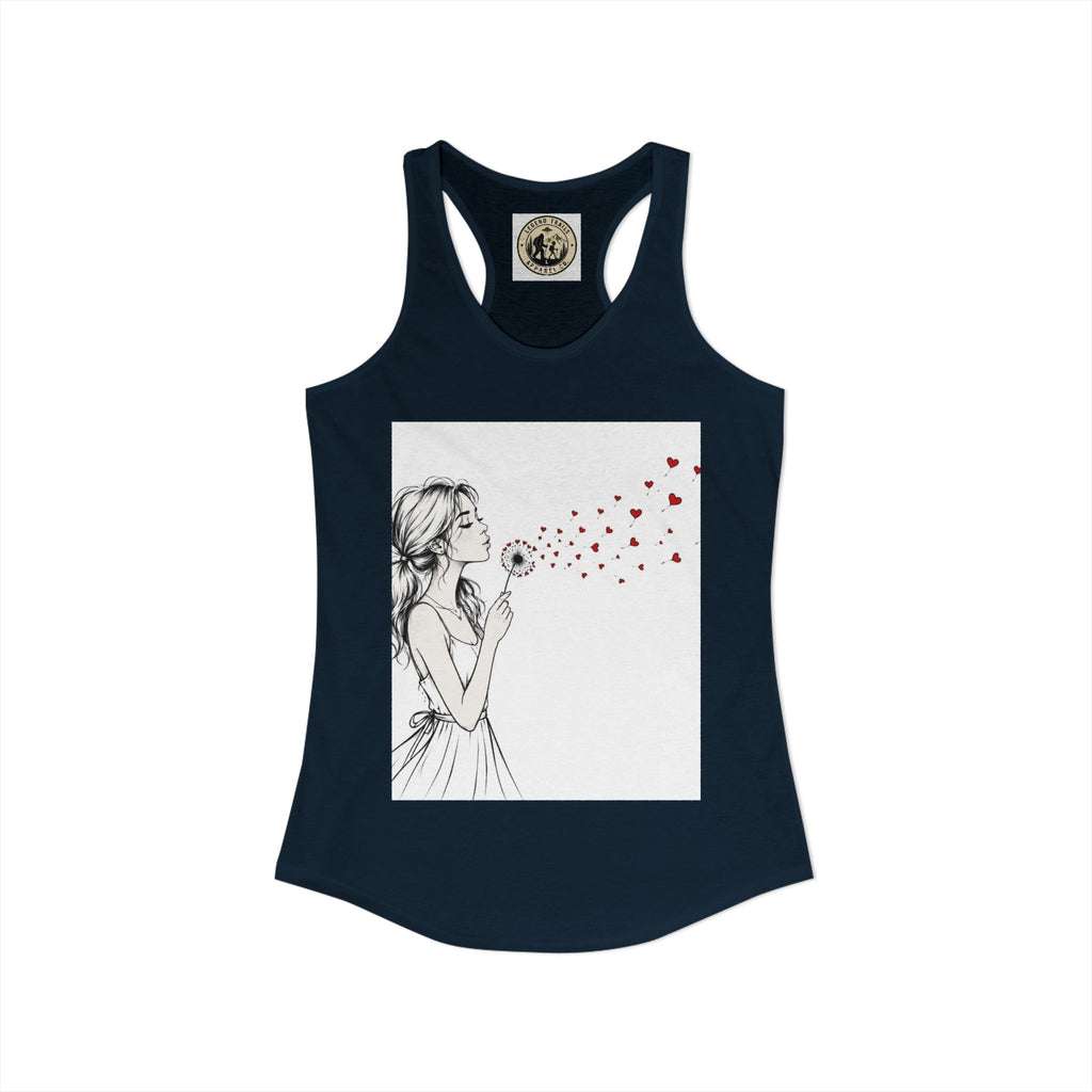 Women's Ideal Racerback Tank " SHARE THE LOVE"