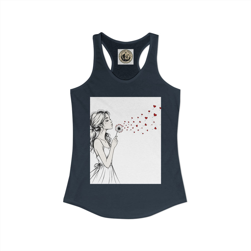 Women's Ideal Racerback Tank " SHARE THE LOVE"