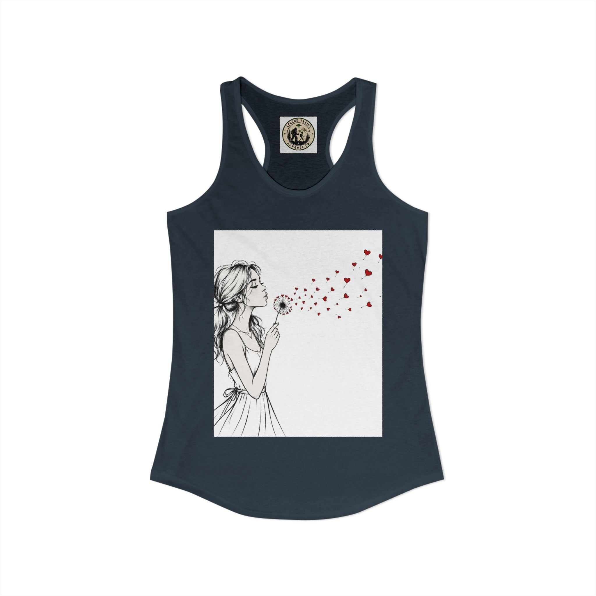 Women's Ideal Racerback Tank " SHARE THE LOVE"