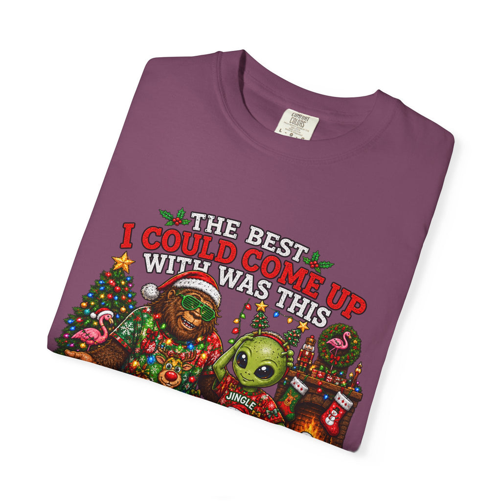 Ugly Christmas T-Shirt — 'I Could Come Up With An Elfier Design But This Is My Ugly T-Shirt' Holiday Tee