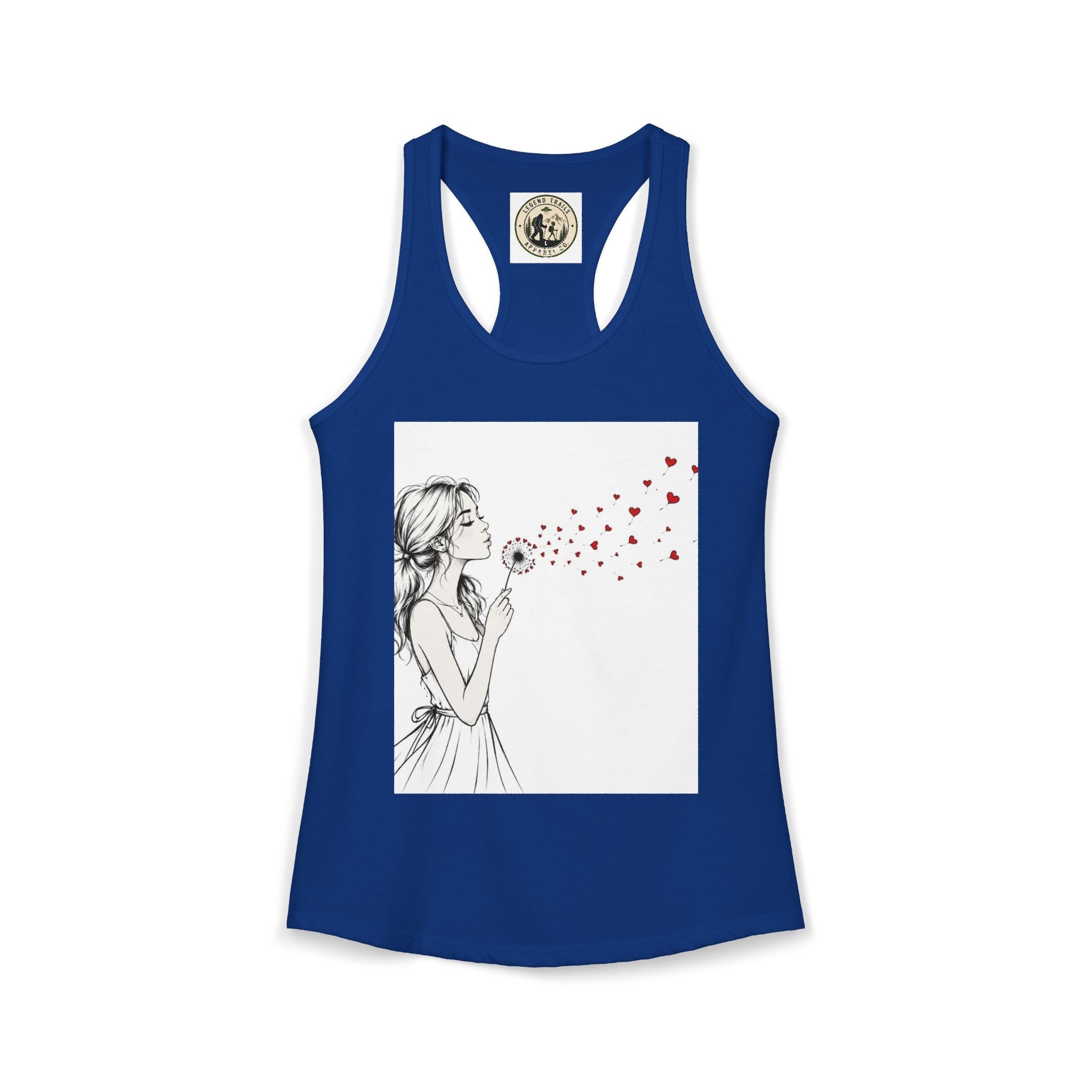 Women's Ideal Racerback Tank " SHARE THE LOVE"