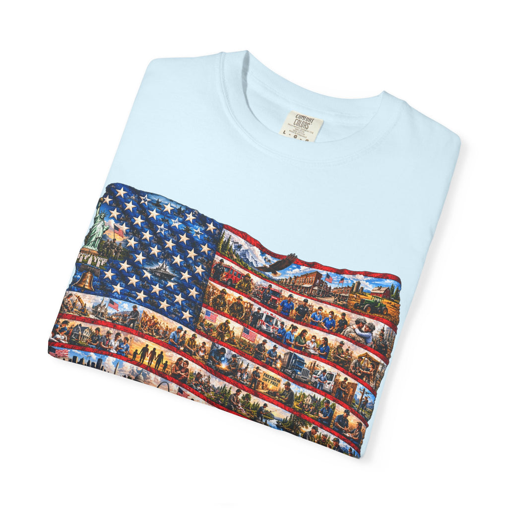 Patriotic 'America the Beautiful' Flag T-Shirt
