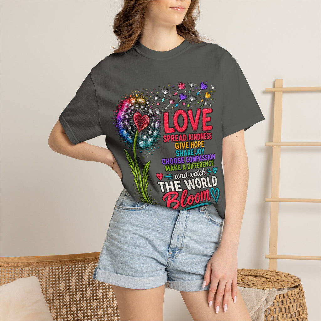 Love Blooms Floral Graphic T-Shirt