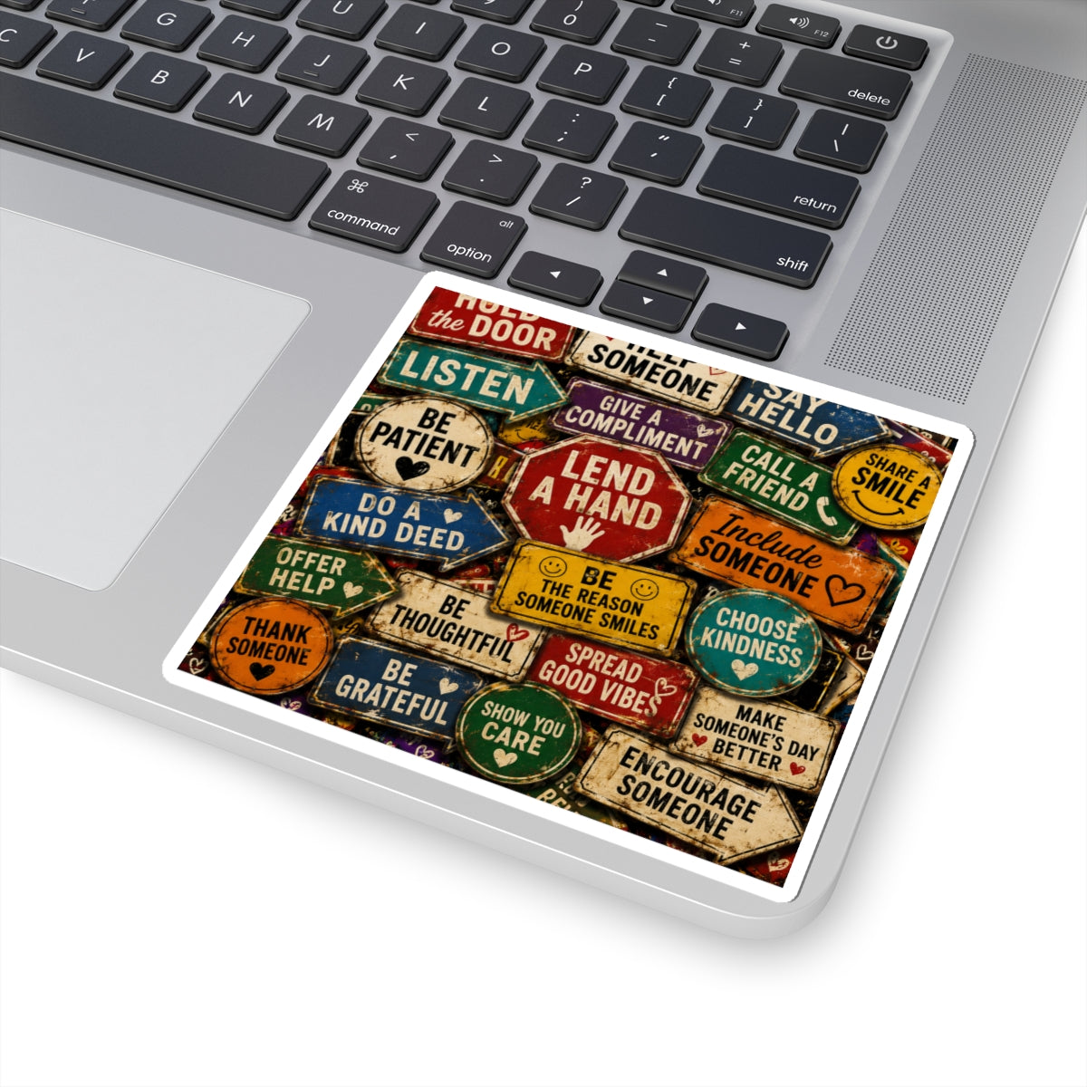 Kindness Signs Kiss-Cut Sticker — Positive Message Sticker Sheet