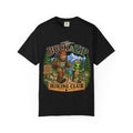 Hiking Club T-Shirt — "The Buck & Zip" Bigfoot & Alien Outdoor Tee